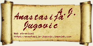 Anastasija Jugović vizit kartica